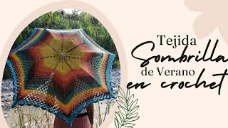 sombrilla a crochet para sol no creerás lo fácil que es tejerla [upl. by Vladi]