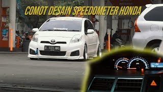 Custom Speedometer Yaris Putih dengan Desain yang Simple [upl. by Dalia]