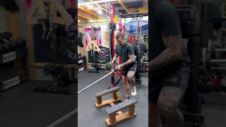 DIY belt squats using the tbar row platform amp community advice shorts [upl. by Aissirac196]