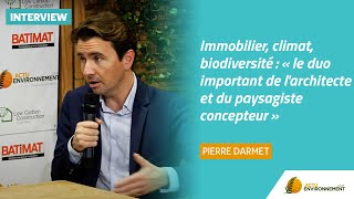 Immobilier climat biodiversité  « le duo important de larchitecte et du paysagiste concepteur » [upl. by Atirehc]