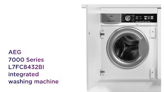 AEG 7000 Series L7FC8432BI Integrated 8 kg Washing Machine  Product Overview  Currys PC World [upl. by Gregor739]