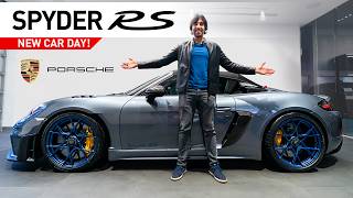 Finally Collecting My 718 Spyder RS Porsche GT Birthday Present [upl. by Neyut948]