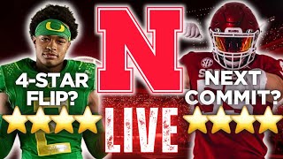 LIVE Nebraska Recruiting BIG UPDATE  ELITE 4STAR FLIP RUMORS  SEASON QampA  Husker Football [upl. by Landing]