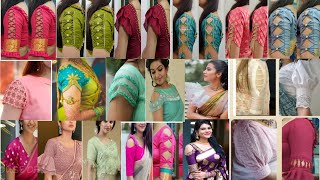 💯 Blouse Sleeves Designs 2023♥Blouse Baju DesignsBlouse DesignsBlouse Cuff Sleeves designs🥰 [upl. by Willman]