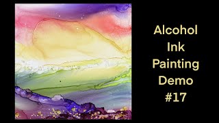 ALCOHOL INK Abstract Landscape Painting [upl. by Atiuqnahs]