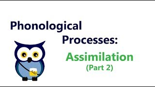 Phonological Processes Assimilation Part 2 [upl. by Ymmij]