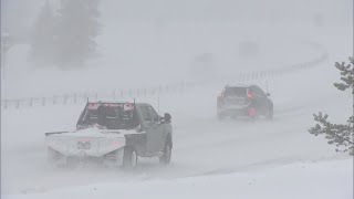 CDOT No known time to open Berthoud Pass following avalanche natural slides [upl. by Ynohtnaed]