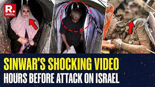 Shocking New Footage Shows Yahya Sinwar in Gaza Tunnels Hours Before Oct 7 Attack on Israel [upl. by Ehpotsirhc]