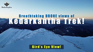 Breathtaking Drone Views of Kedarkantha Trek  Epic Himalayan Winter Adventure The Searching Souls [upl. by Harsho57]