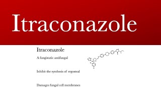 Itraconazole sporanox  Antifungal drug for fungal infection  itraconazole capsules [upl. by Lesirg]