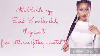 Cardi B  Bodak Yellow Lyrics [upl. by Ellga]