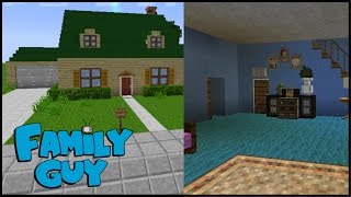 Family Guy In Minecraft Showcase 1  Griffin Family Residence  Quahog [upl. by Llezom]