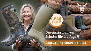 Gummistiefel für die Jagd im GearCheck  Für jedes Wetter gerüstet [upl. by Enttirb]