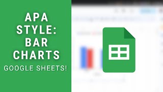 Google Sheets APA 2x2 Factorial Bar Chart Tutorial w Error Bars [upl. by Eisdnil]