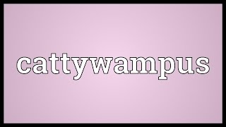 Cattywampus Meaning [upl. by Longmire]