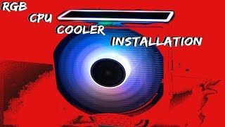 RGB CPU COOLER InstallationJonsbo CR601 RGB [upl. by Ecirtap720]