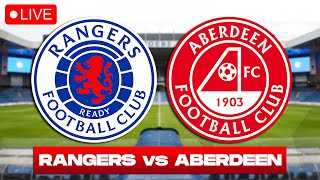 RANGERS v ABERDEEN Live Stream  Football Watchalong [upl. by Oirramaj649]