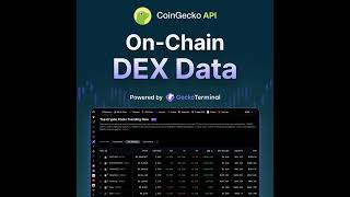 2024 CoinGecko OnChain DEX API  What and When to Use It [upl. by Eppie744]