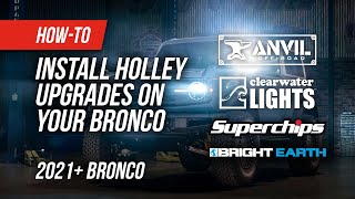 2021 Bronco Parts Spare Tire Kit Lift Kit LED Lighting and More [upl. by Collum331]