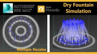 Water Simulation  Dray Fountain  3Ds MAX [upl. by Aeniah374]