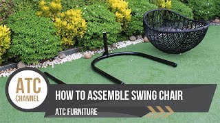 How to assemble swing chair  DIY  ATC Furniture 2017 [upl. by Hanimay]