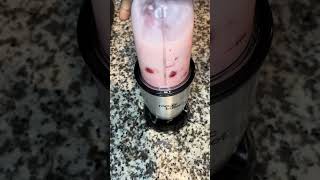 my version of strawberries and cream at home 🍓🥥 smoothie strawberry healthyeating [upl. by Eaton]