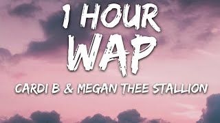 Cardi B  WAP Lyrics feat Megan Thee Stallion 🎵1 Hour [upl. by Wernick]