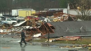 See destruction caused by tornado in Georgia [upl. by Onitnatsnoc590]