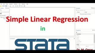 Simple linear regression in STATA [upl. by Regen]