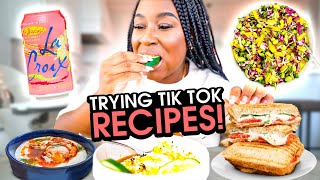 TRYING TIKTOK HEALTHY FOOD HACKS AND RECIPES [upl. by Derna]