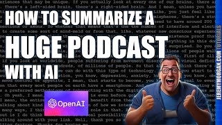 How to Transcribe and Analyze a Podcast with AI [upl. by Ahsin]