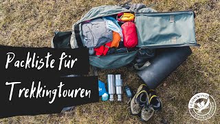 PACKLISTE TREKKING Was brauche ich auf einer Trekking Tour [upl. by Lombardi]