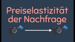 Preiselastizität der Nachfrage kurz und knapp erklärt  Überblick und Beispiel  wirtconomy [upl. by Norehs]