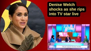 Denise Welch shocks as she rips into TV star live on air as they come to blows over Meghan Markle [upl. by Inaluahek652]