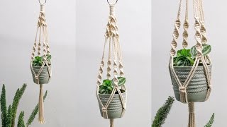 Macrame Plant Hanger Tutorial  Spiral Knot  Macrame Decoration [upl. by Per]