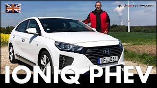 2017 Hyundai IONIQ PlugIn Hybrid PHEV Full Review amp Driving Report  Test  Car  English [upl. by Eahsel]