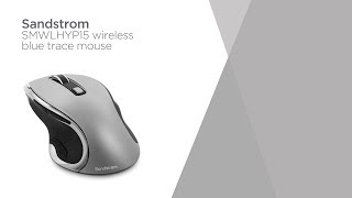 Sandstrom SMWLHYP15 Wireless Blue Trace Mouse  Gun Metal  Product Overview  Currys PC World [upl. by Mitran]