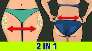 BURN SADDLEBAGS  LOVE HANDLES 2 IN 1 FAT LOSS WORKOUT [upl. by Anigar]