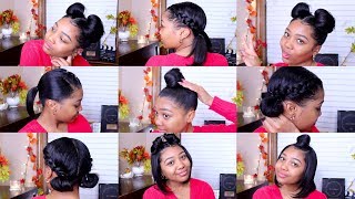 10 QUICK amp EASY HAIRSTYLES  Shoulder Length Hair [upl. by Kissner]