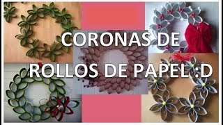 Haz coronas con rollos de papel higienico easy facil [upl. by Liggitt123]