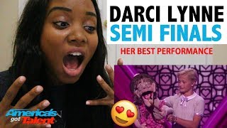 DARCI LYNNE  Semi Final Performance Naughty OldLady Puppet  REACTION [upl. by Medardas]