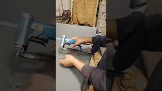 Satisfying Staple Gun reloading Detailing ASMR 👍 shorts automobile truck upholstery staplegun [upl. by Annirtak]