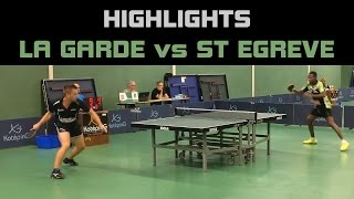 La Garde Vs SaintÉgrève  Highlights  Table tennis  2016 [upl. by Nyrehtak]