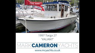 1997 Botnia Targa 27 VALIANT  Rare twin engine configuration for sale with Mark Cameron Yachts [upl. by Ella443]