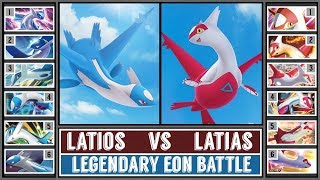 LATIOS vs LATIAS Pokémon Battle [upl. by Assehc]