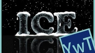 Photoshop Tutorial Ice Text Effekt [upl. by Juanne]