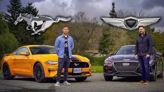 2019 Genesis G70 33t vs Ford Mustang GT  Grow Up or Bro Down [upl. by Bowers]