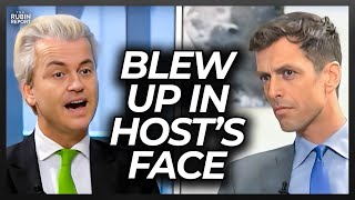 Watch Host Get Pissed as Geert Wilders Calmly State Uncomfortable Facts [upl. by Wanyen]