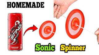 how to make sonic spinner at home homemade sonic spinnerkaise sonic spinner banate hai spinner [upl. by Arrej]