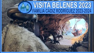 ⚪ BELÉN FAMILIA CÁDIZ RODRÍGUEZ 20232024  VISITA DE BELENES 2023 [upl. by Atteloj354]